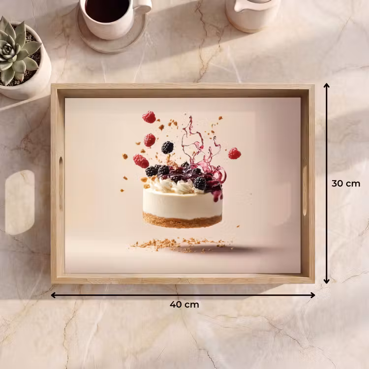 Tablett - Käsekuchen - Essen - Rosa - Torte — 7