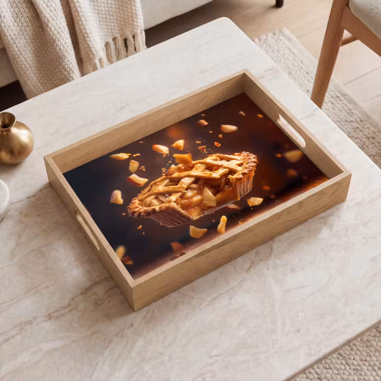 Tablett - Apfel - Kuchen - Heiß - Essen — 2