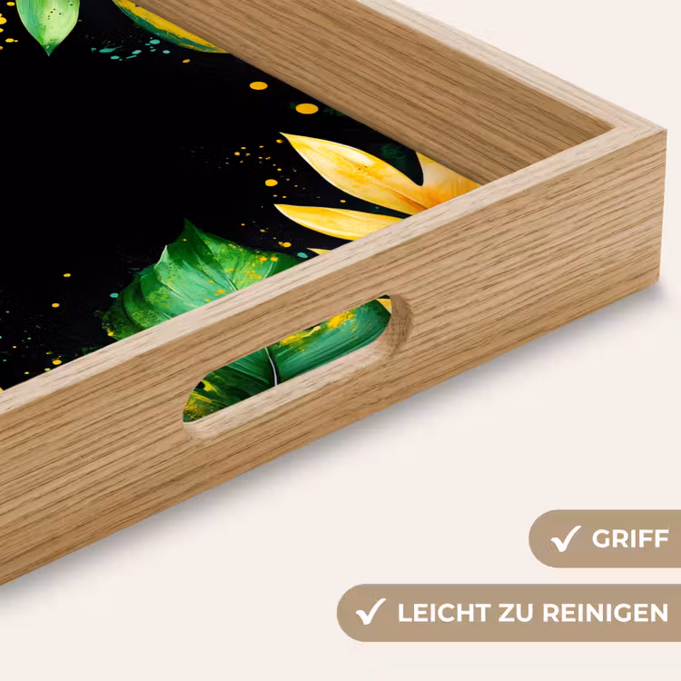 Tablett - Blätter - Grün - Gelb - Farbe - Dschungel — 8