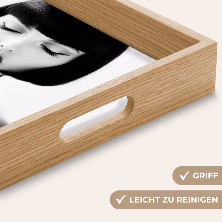 Tablett - Frau - Lolly - Schwarz - Weiß — 8
