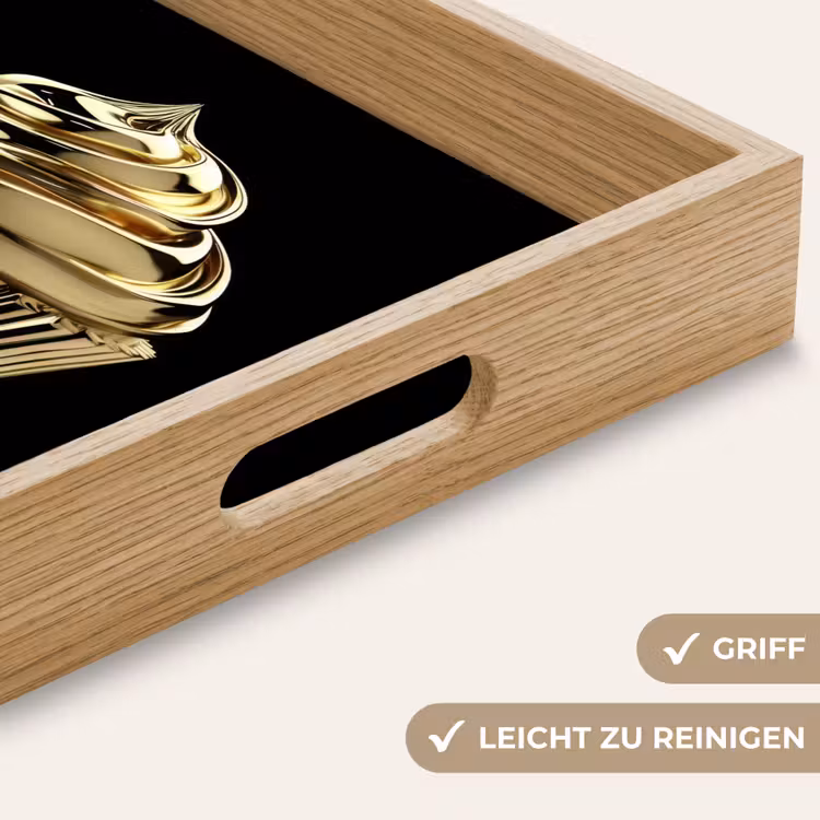 Tablett - Cupcake - Lebensmittel - Gold - Schwarz — 8