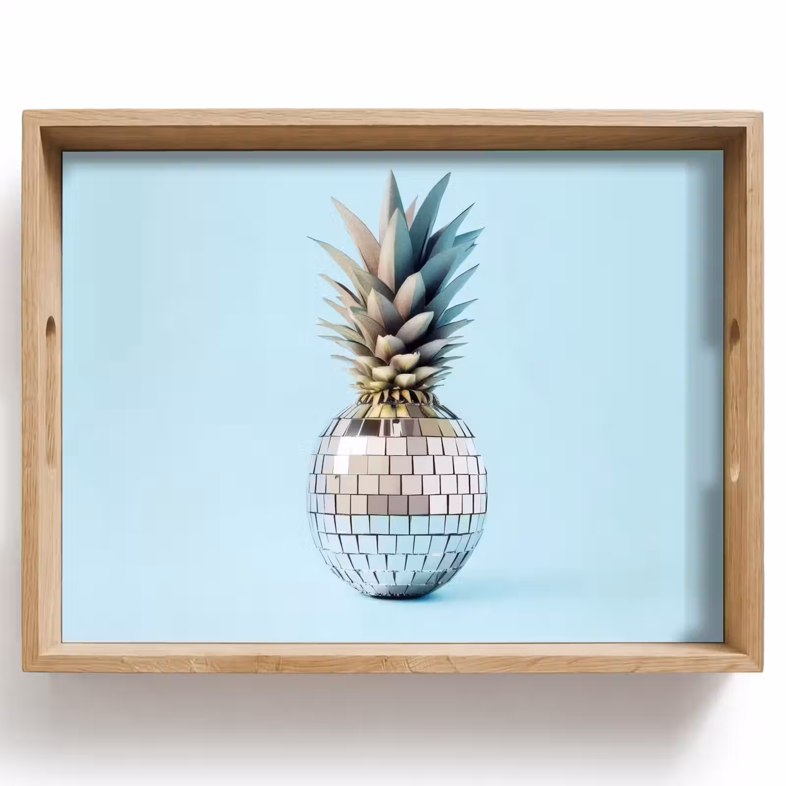 Tablett - Blau - Ananas - Disco - Discoball — 1