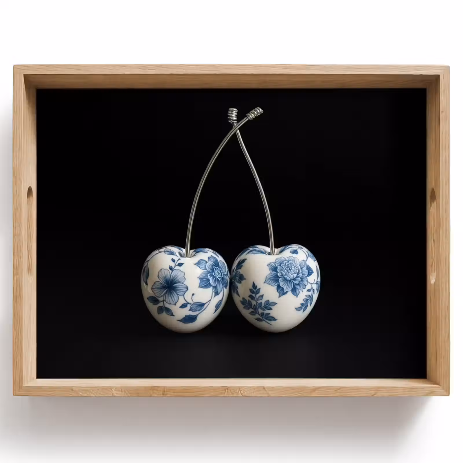 Tablett - Kirschen - Delfter Blau - Obst — 1