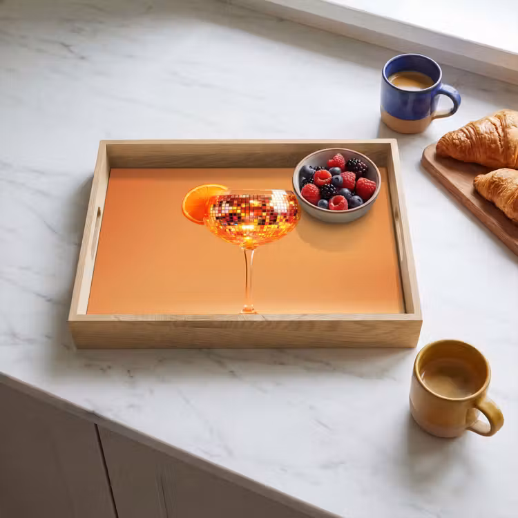 Tablett - Getränk - Orange - Glitzer - Disco — 3