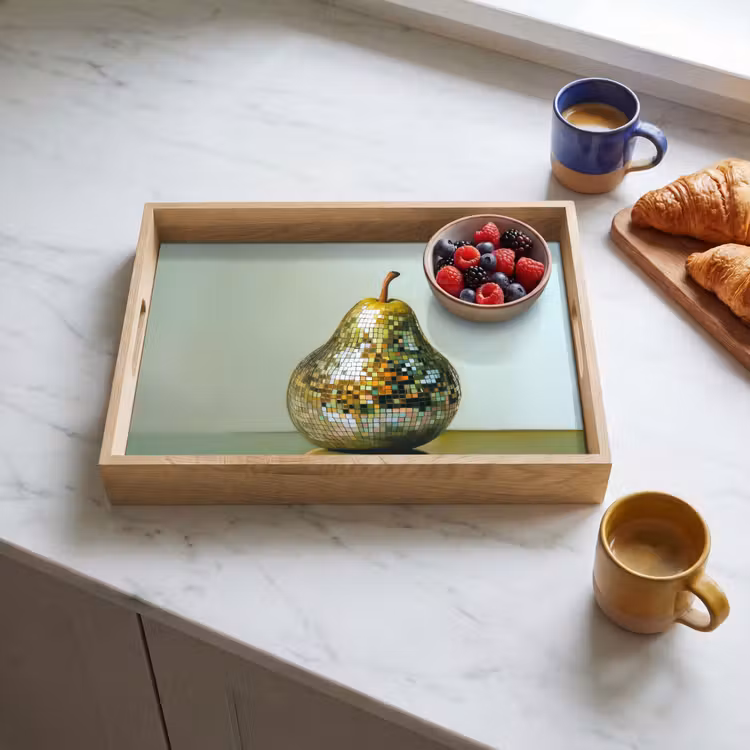 Tablett - Obst - Disco - Kunst - Glitzer — 3