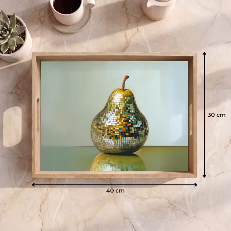 Tablett - Obst - Disco - Kunst - Glitzer — 7