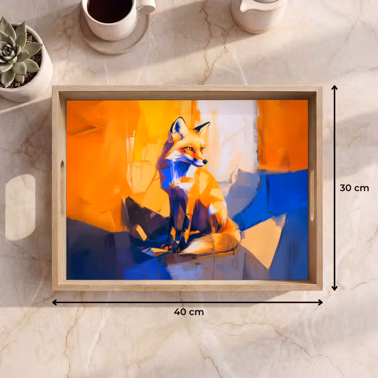 Tablett - Fuchs - Orange - Formen - Abstrakt — 7
