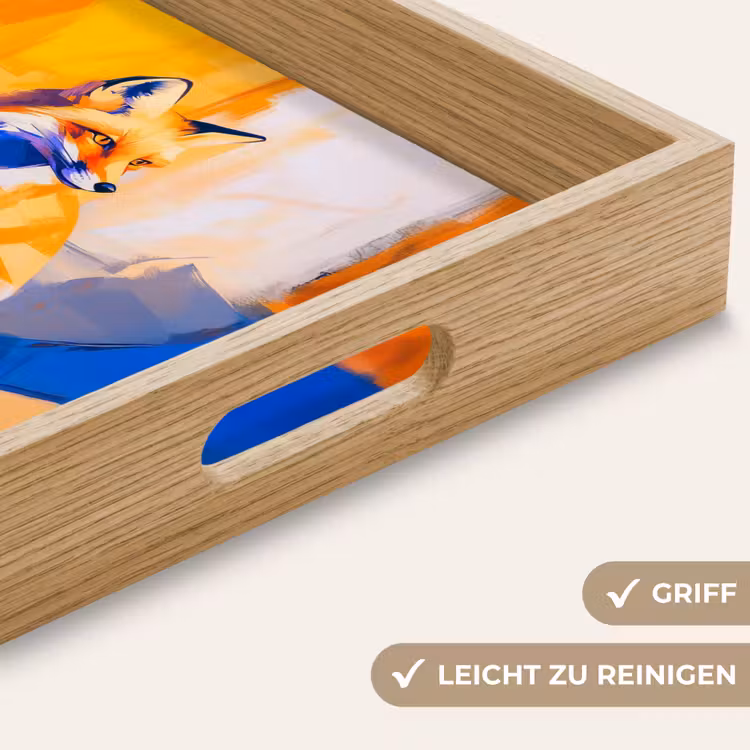 Tablett - Fuchs - Orange - Formen - Abstrakt — 8