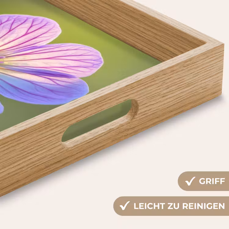 Tablett - Blume - Nahaufnahme - Lila — 8