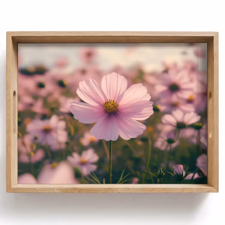 Tablett - Blumen - Lila - Unscharf — 1