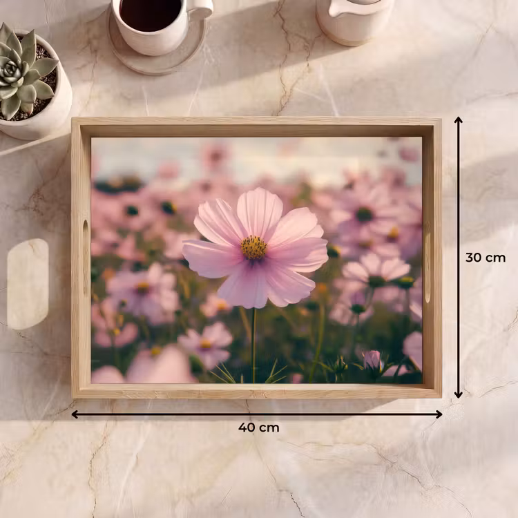 Tablett - Blumen - Lila - Unscharf — 7