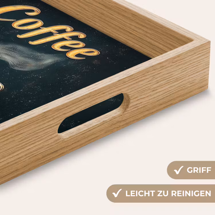 Tablett - Kaffee - Schale - Kaffeebohnen - Retro — 8