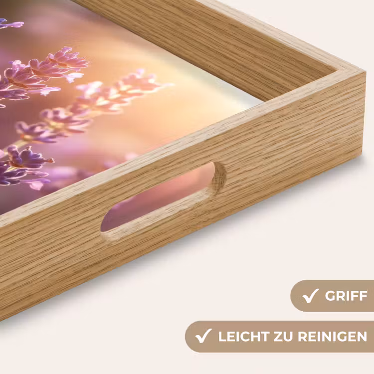 Tablett - Lavendelblüten - Lila - Sonnenlicht — 8