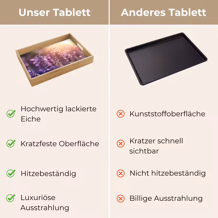 Tablett - Lavendelblüten - Lila - Sonnenlicht — 9