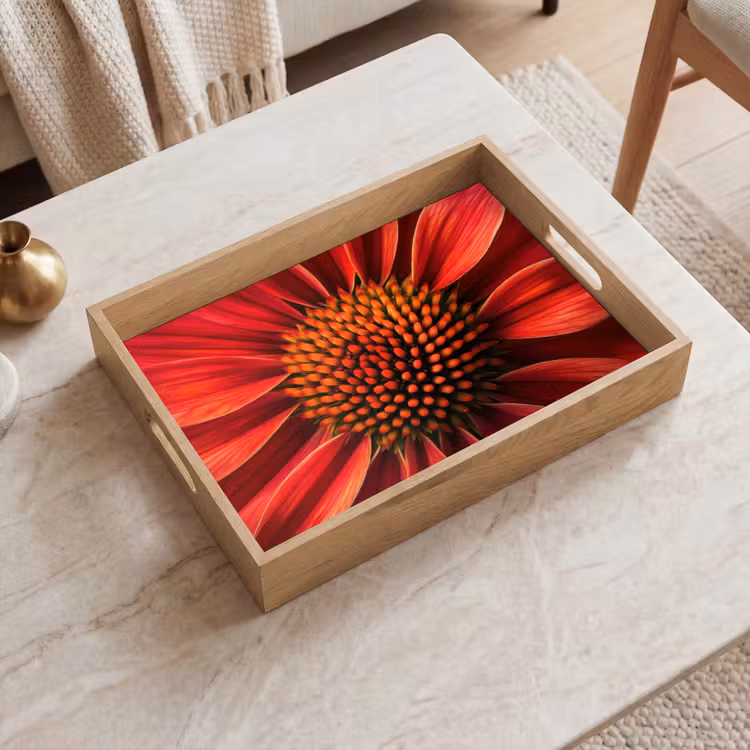 Tablett - Nahaufnahme - Blume - Rot — 2