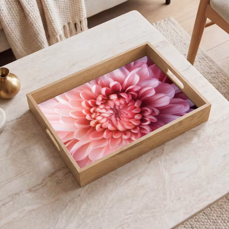 Tablett - Dahlie - Blume - Nahaufnahme - Rosa — 2