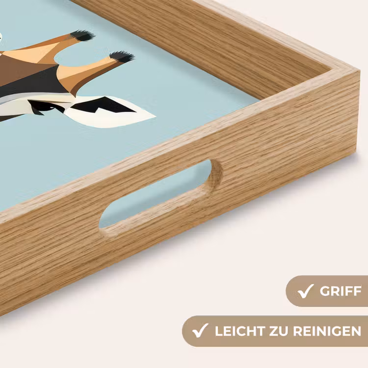Tablett - Giraffe - Illustration - Braun - Minimalistisch — 8