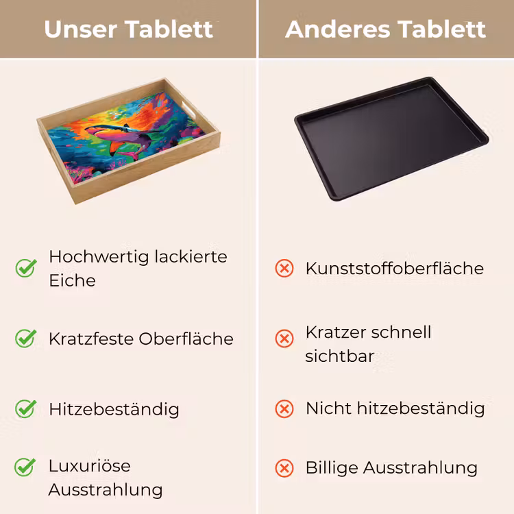 Tablett - Hai - Korallenriff - Abstrakt - Farbenfroh — 9