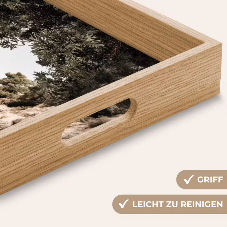 Tablett - Felsen - Meer - Baum - Grün — 8