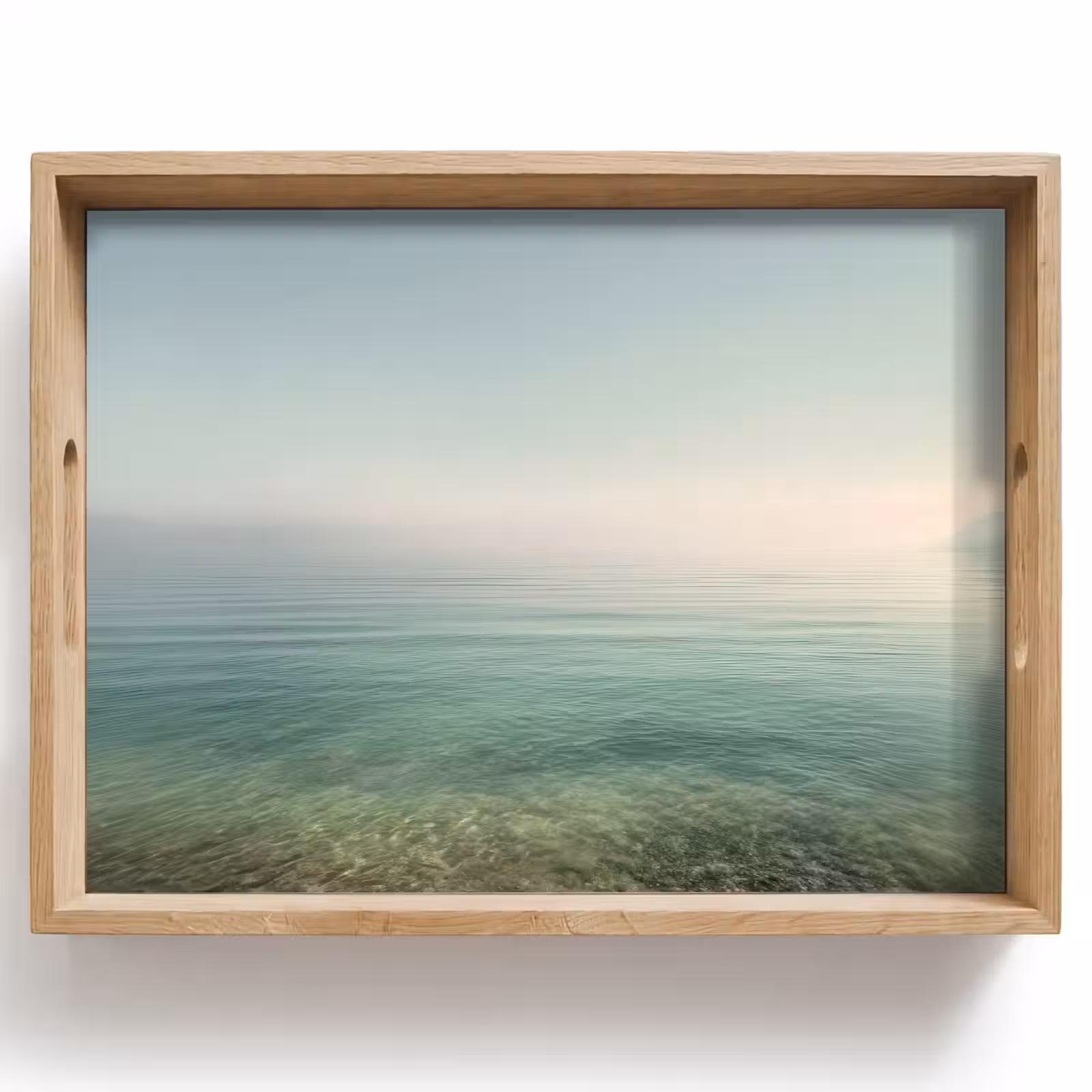 Tablett - Meer - Horizont - Blau - Nebel — 1