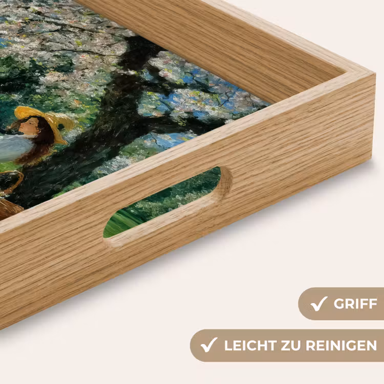 Tablett - Frau - Baum - Buch - Korb — 8