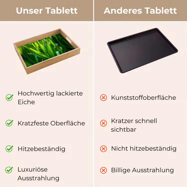 Tablett - Grashalme - Hell - Grün — 9