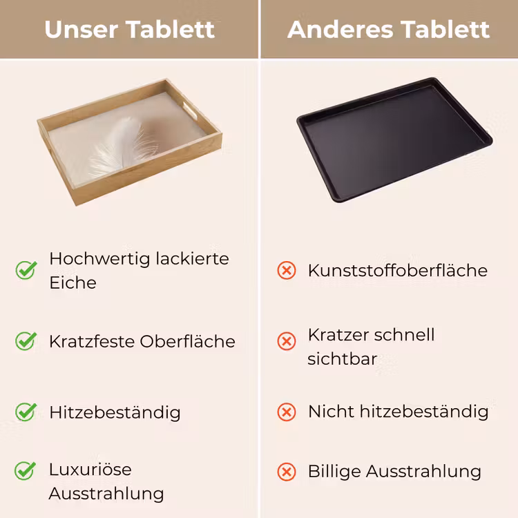 Tablett - Feder - Minimalistisch - Rosa — 9