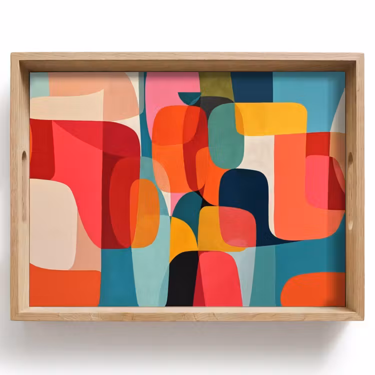 Tablett - Formen - Bunt - Abstrakt - Flugzeuge — 1