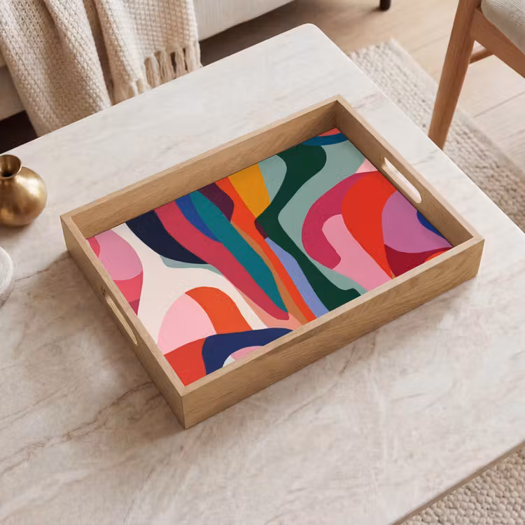 Tablett - Formen - Kurven - Bunt - Abstrakt — 2