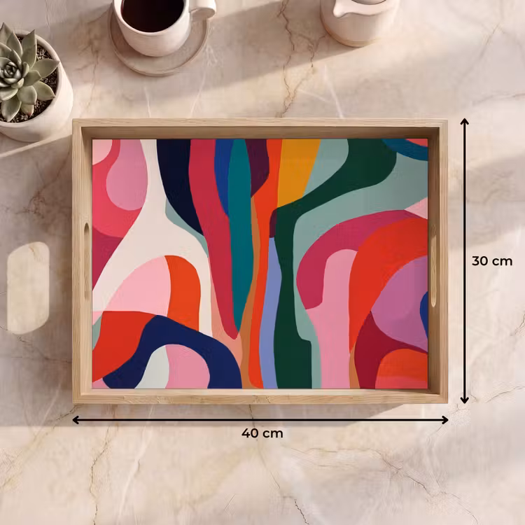 Tablett - Formen - Kurven - Bunt - Abstrakt — 7