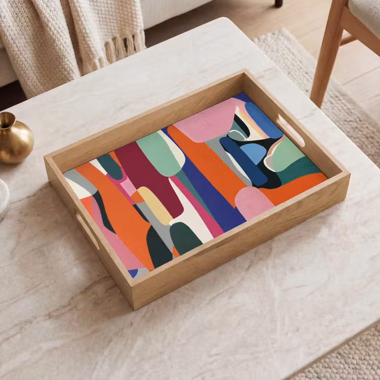 Tablett - Formen - Rhythmisch - Farben - Abstrakt — 2