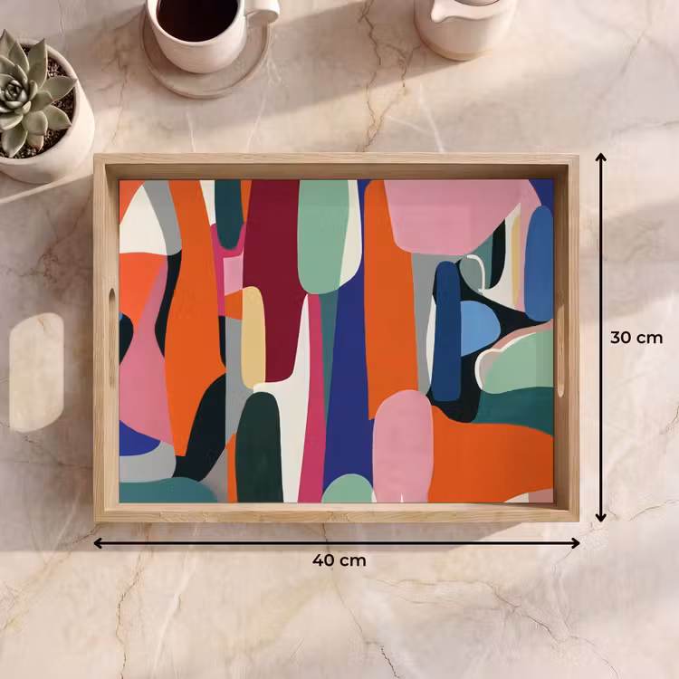Tablett - Formen - Rhythmisch - Farben - Abstrakt — 7