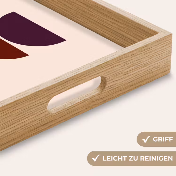 Tablett - Harmonisch - Symmetrisch - Rot — 8