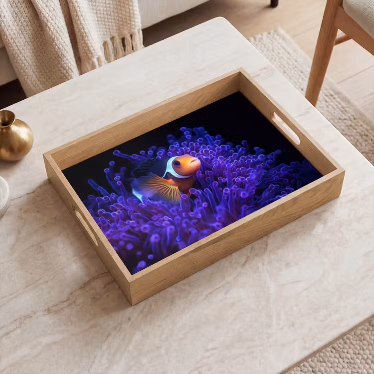 Tablett - Koralle - Fisch - Orange - Meer — 2