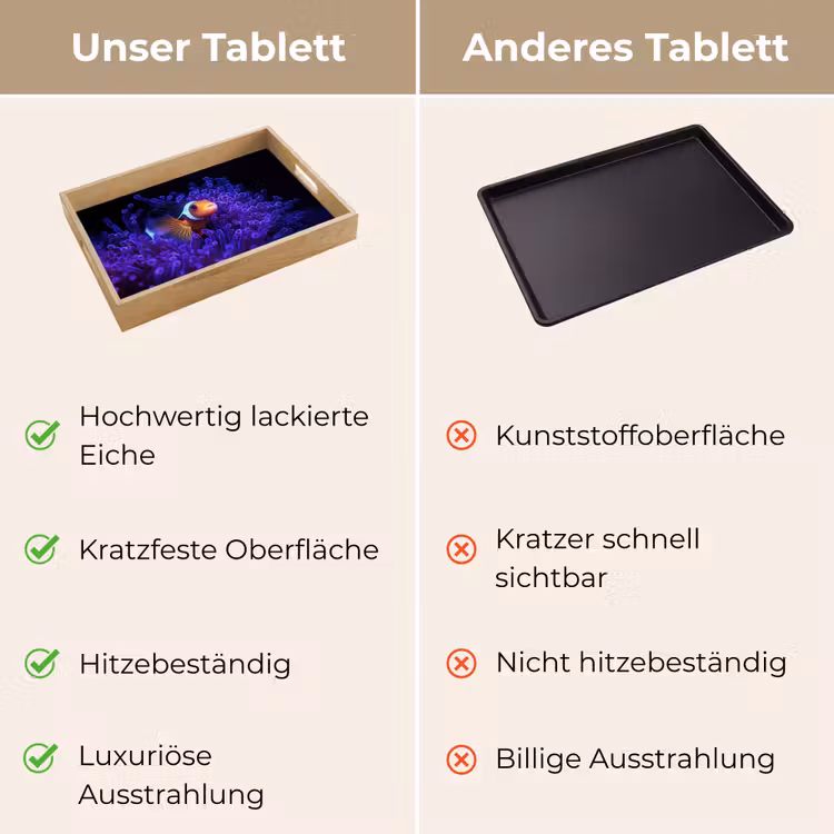 Tablett - Koralle - Fisch - Orange - Meer — 9