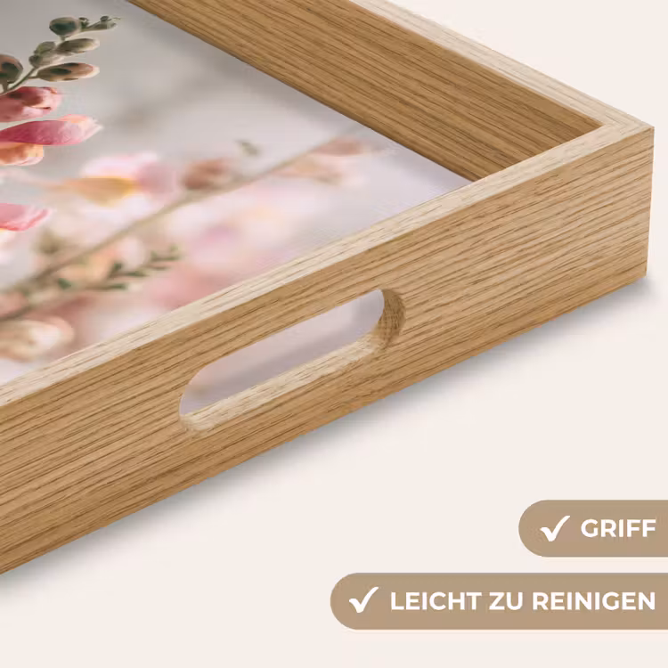 Tablett - Blume - Löwenmäulchen - Rosa - Stängel — 8