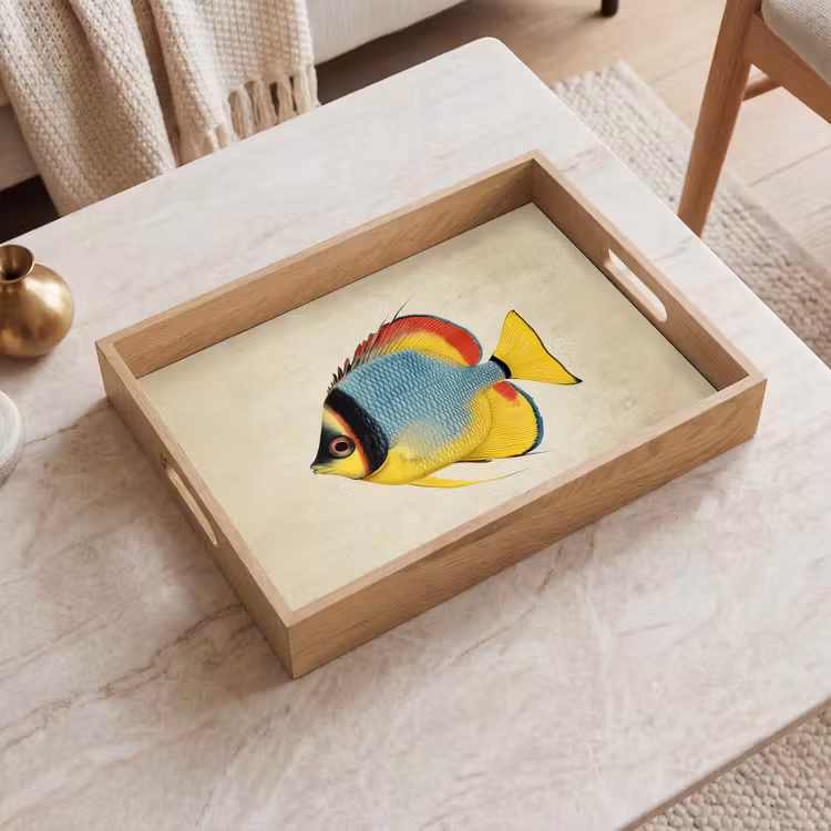 Tablett - Bunt - Fisch - Schuppen - Illustration — 2
