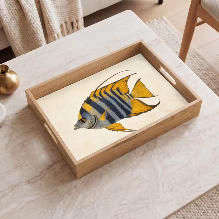 Tablett - Fische - Dekorativ - Flossen - Illustration — 2