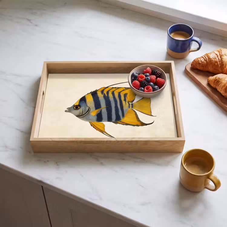 Tablett - Fische - Dekorativ - Flossen - Illustration — 3
