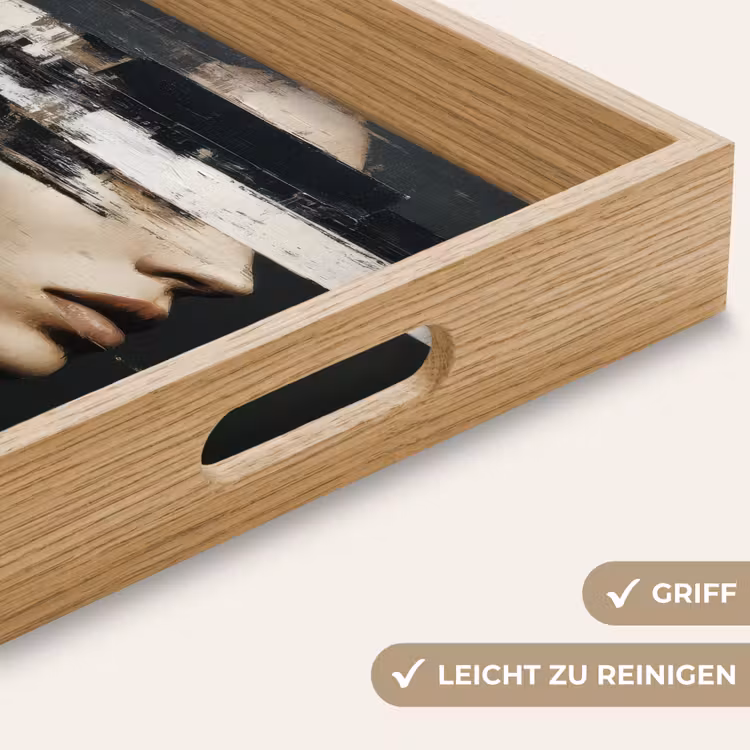 Tablett - Gesicht - Frau - Schwarz - Abstrakt — 8