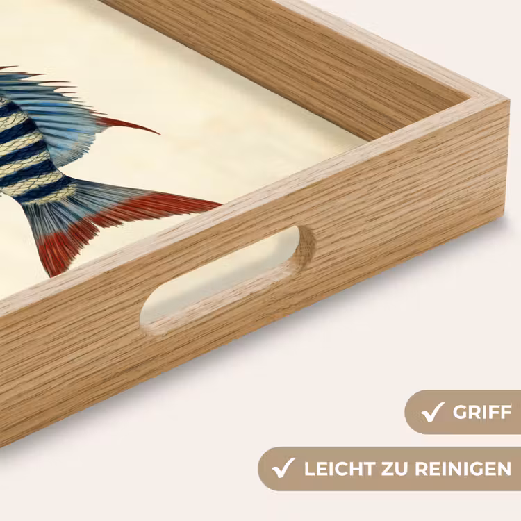 Tablett - Gestreift - Dunkelblau - Rückenflosse - Fisch — 8
