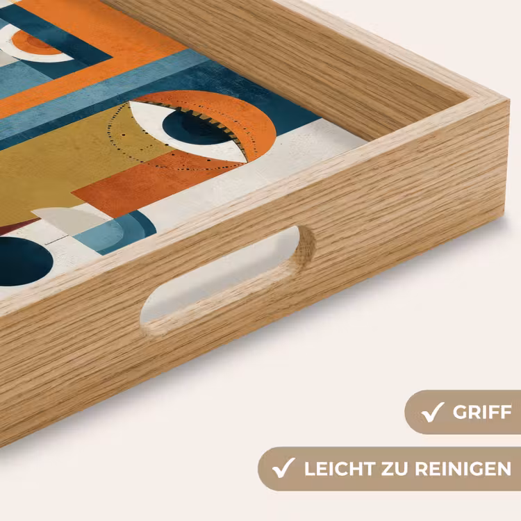 Tablett - Geometrisch - Schlanke Formen - Farbenfroh — 8