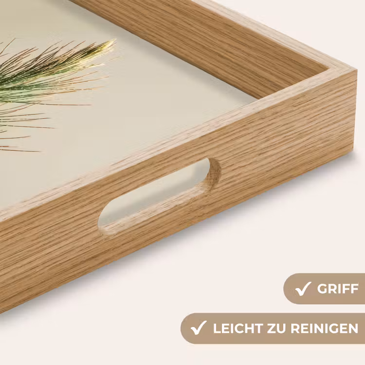 Tablett - Kiefernzweig - Nadelförmige Blätter - Hellgrün — 8