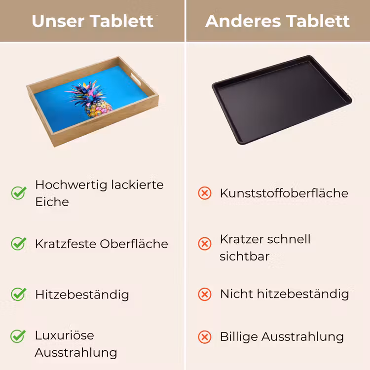 Tablett - Ananas - Blau - Tropisch - Fröhlich — 9