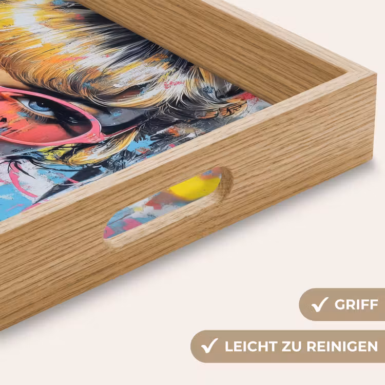 Tablett - Ausdrucksstark - Milchshake - Frau - Leuchtende Farben — 8