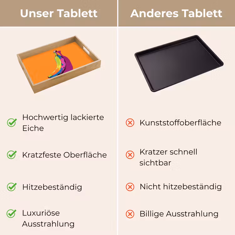 Tablett - Leuchtende Farben - Banane - Pop-Art — 9