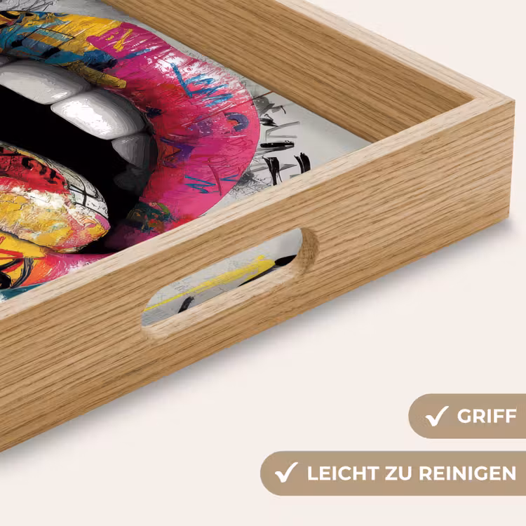 Tablett - Lippen - Graffiti - Ausdrucksstark — 8