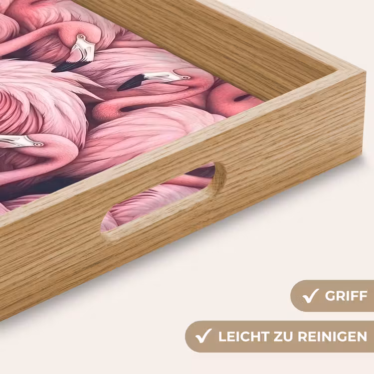 Tablett - Flamingo - Rosa - Tiere — 8