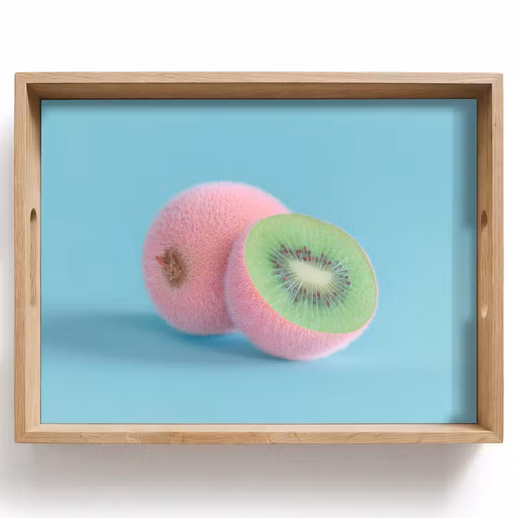 Tablett - Kiwi - Blau - Surreal — 1