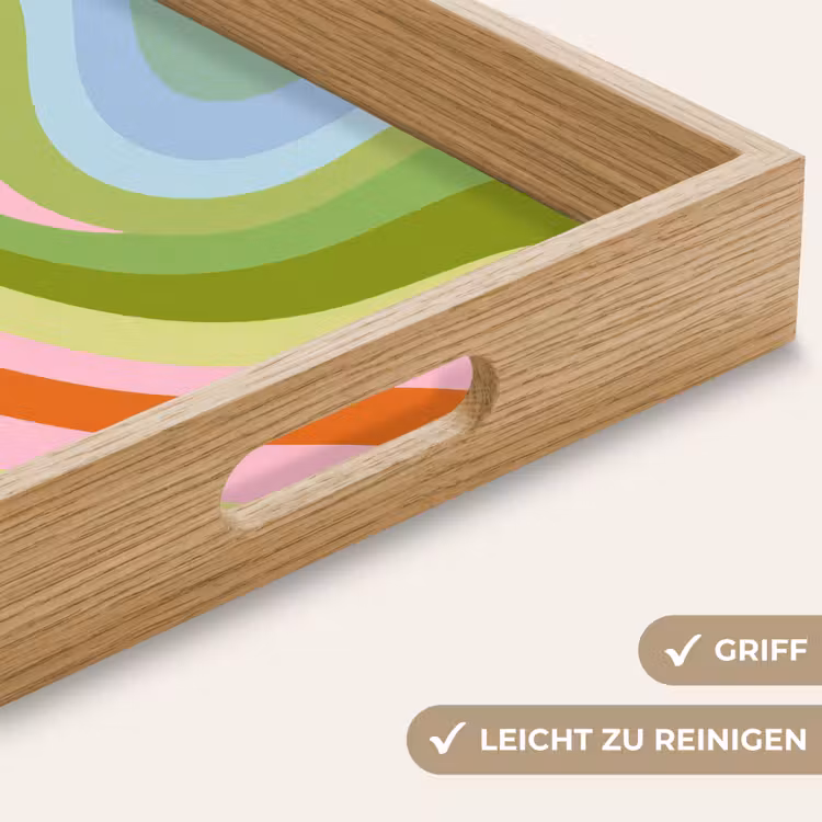 Tablett - Linien - Pastelltöne - Wellenförmig — 8